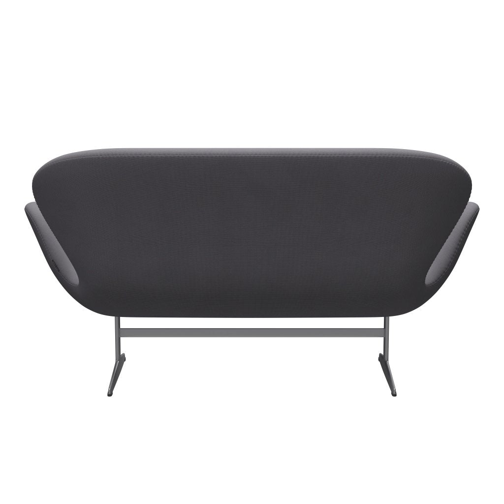 Fritz Hansen Canapé de cygne 2 places, gris argenté / gris de renommée (60078)