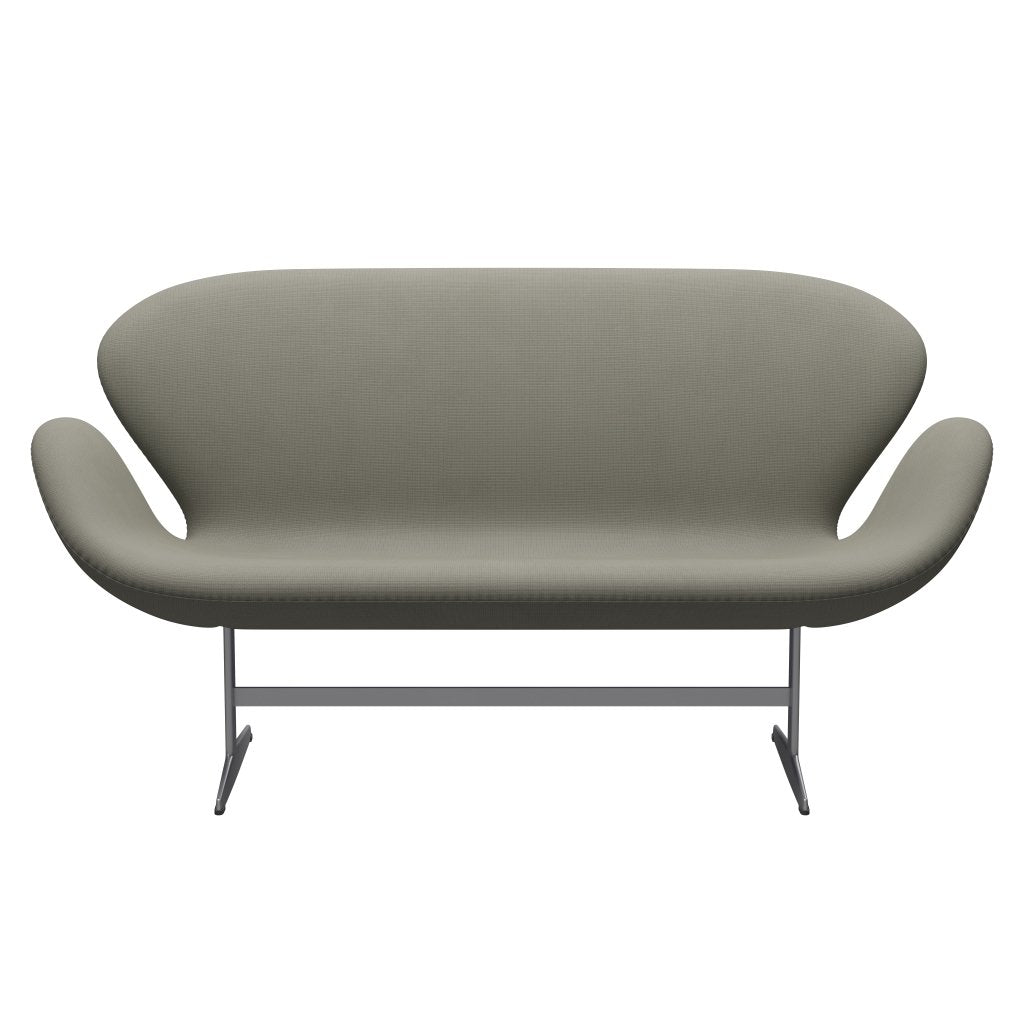 Fritz Hansen Swan divano 2 posti, grigio grigio/fama argento (61136)