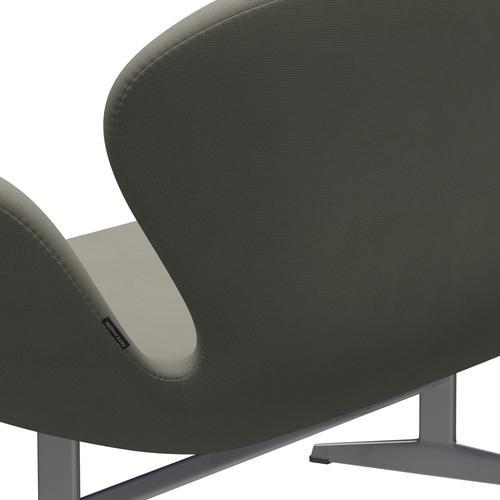 Fritz Hansen Swan divano 2 posti, grigio grigio/fama argento (61136)