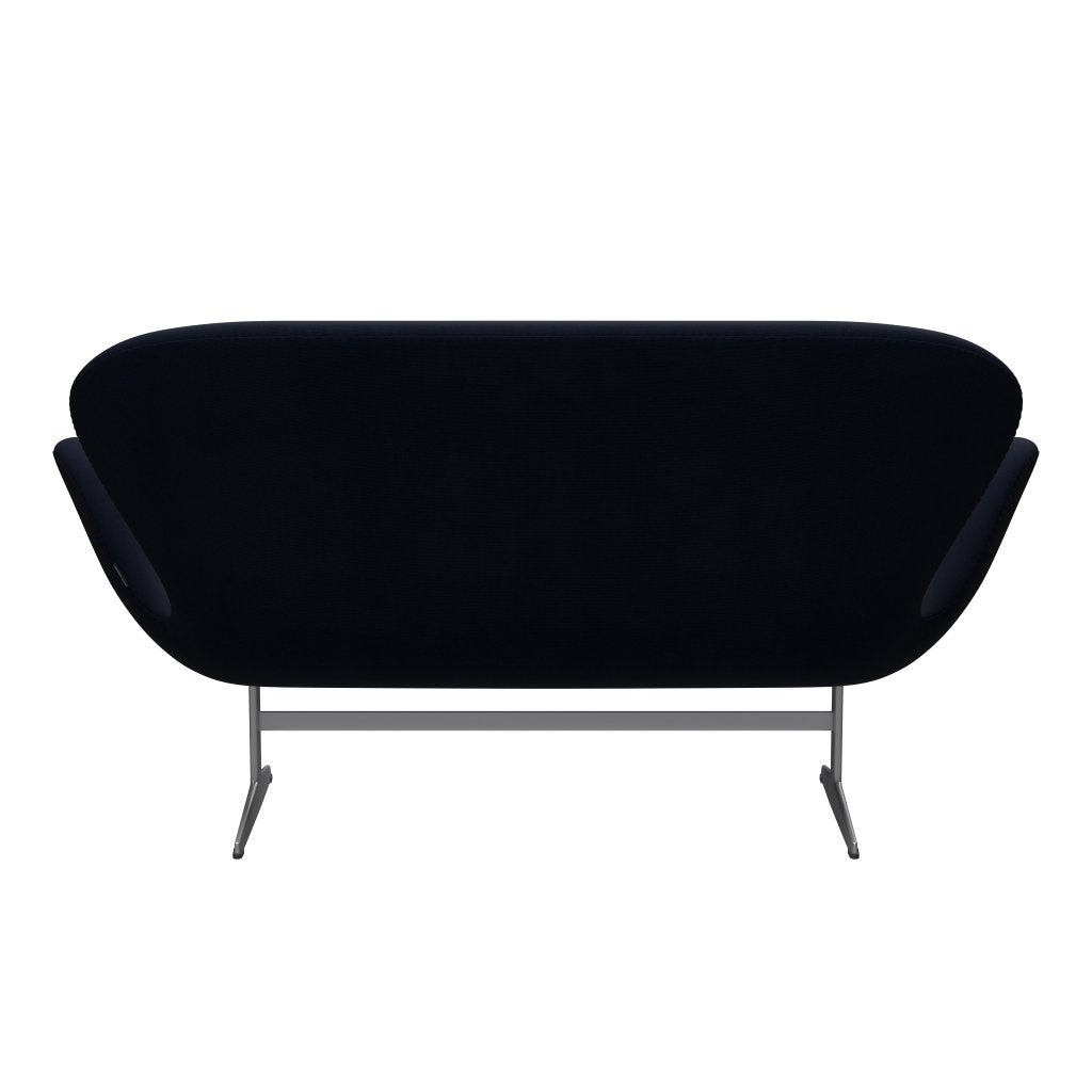 Fritz Hansen Swan Sofa 2-Sitzer, Silbergrau/Fame Navy (66061)