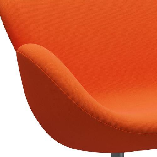 Fritz Hansen Canapé cygne 2 places, orange gris / renommée en argent (63016)