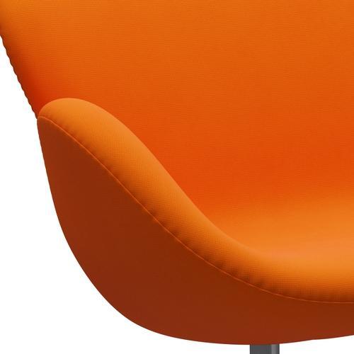 Fritz Hansen Swan Sofa 2-Sitzer, Silbergrau/Fame Orange (63077)