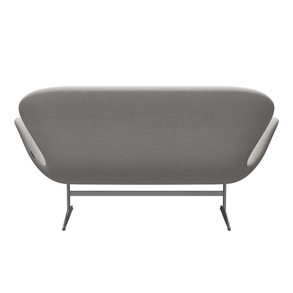 [product_category]-Fritz Hansen Swan Sofa 2 Seater, Silver Grey/Sunniva Canvas Natural-Fritz Hansen-3321-SV223-SGBASE-FRI-4