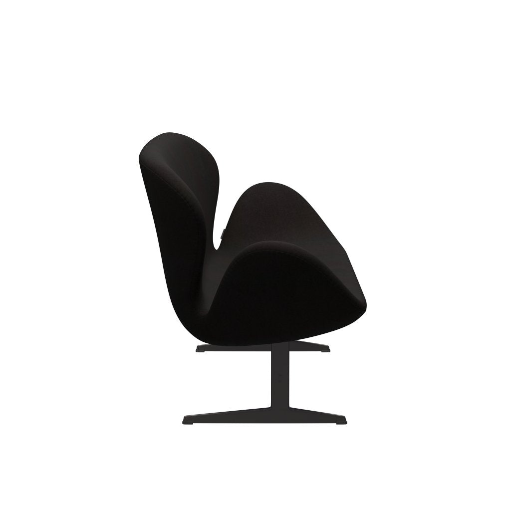 Fritz Hansen Swan Sofá 2 plazas, Grafito cálido/Divina Dark Brown (384)