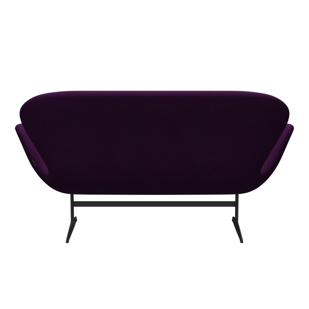 Fritz Hansen Canapé de cygne 2 places, graphite chaud / divina violet (696)