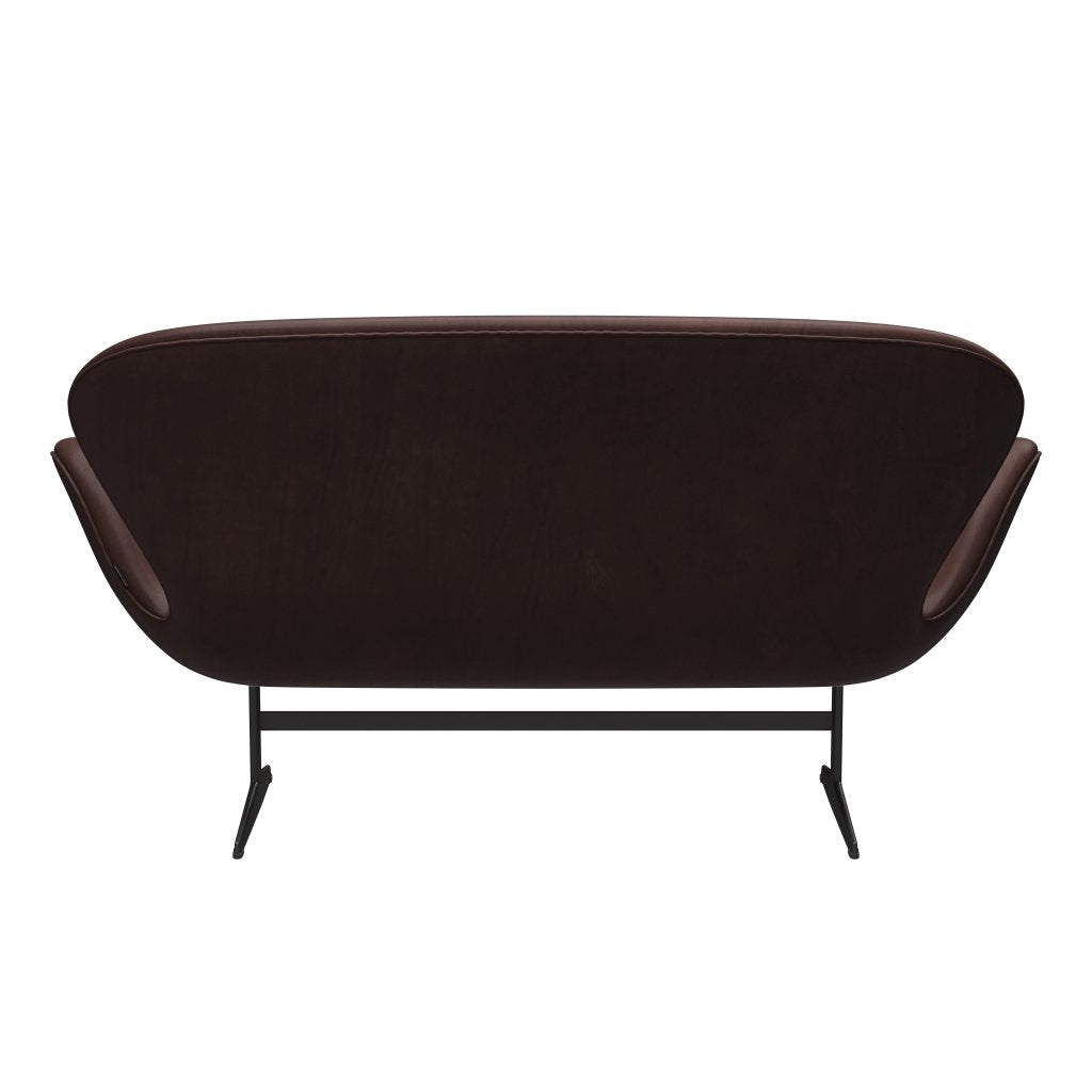 [product_category]-Fritz Hansen Swan Sofa 2 Seater, Warm Graphite/Embrace Chocolate-Fritz Hansen-3321-SECHOC-WGBASE-FRI-4