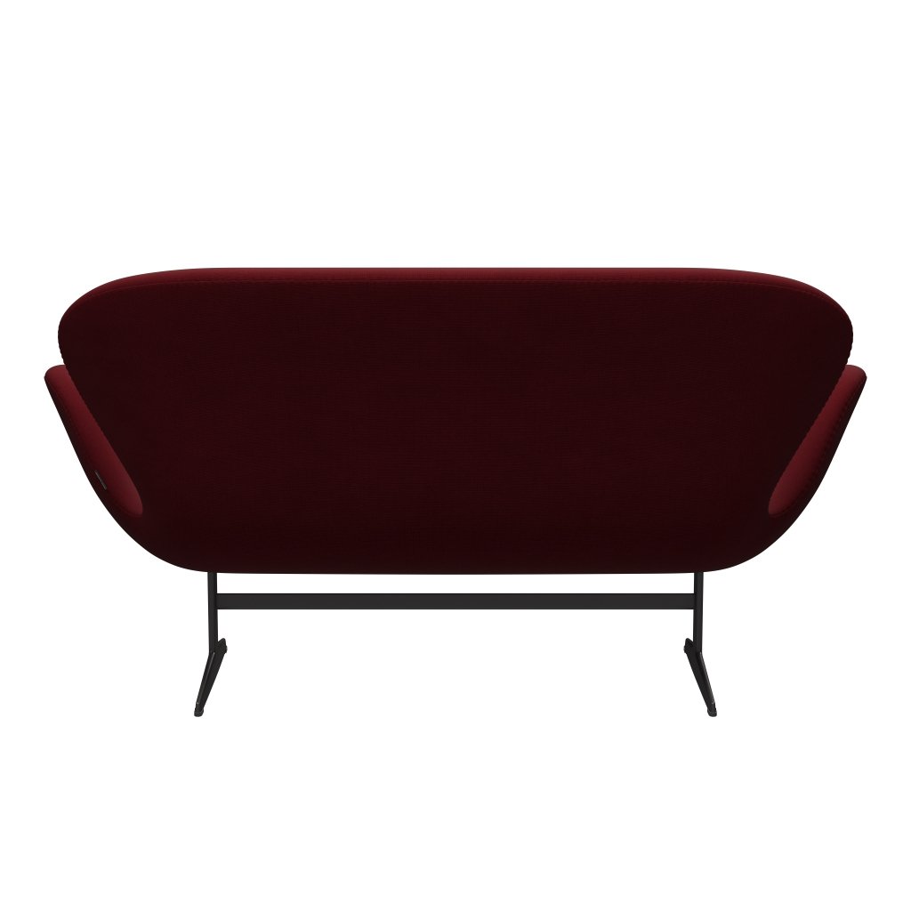 Fritz Hansen Swan Sofa 2 Seater, Warm Graphite/Fame Bordeaux (64058)