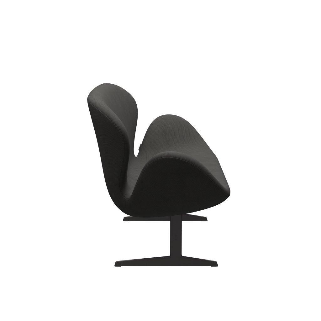 Fritz Hansen Canapé de cygne 2 places, graphite chaud / renom Brown (61060)