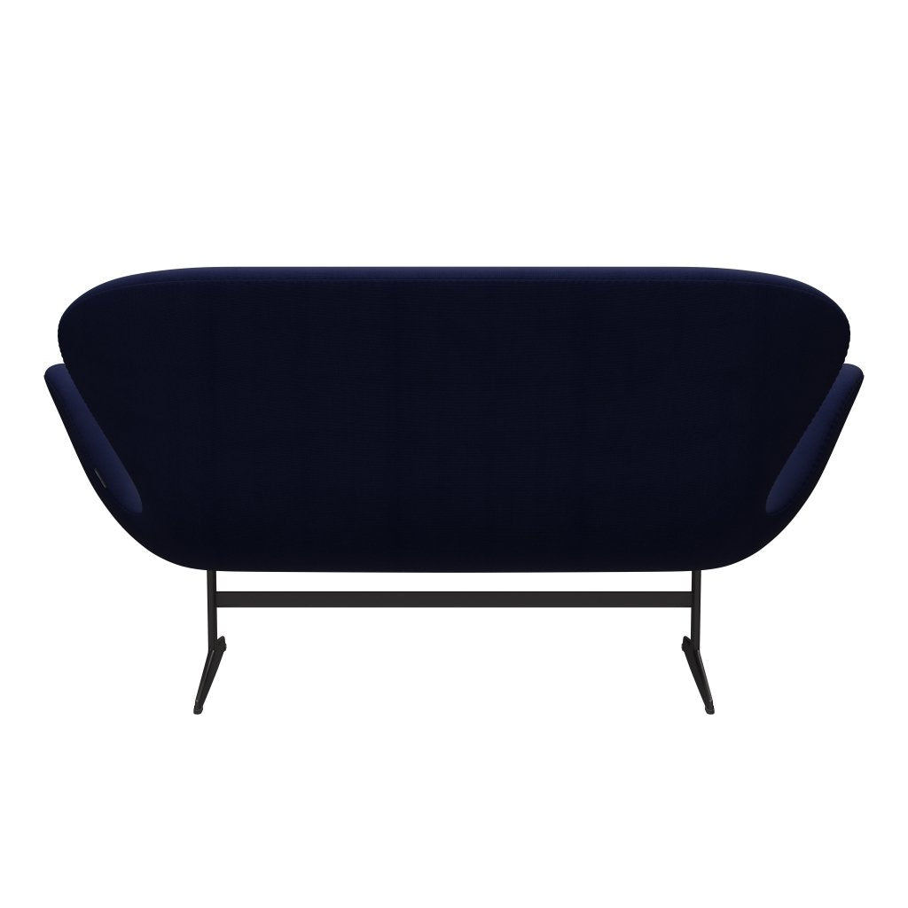 Fritz Hansen Swan Sofa 2-Sitzer, Warm Graphit/Fame Dunkelblau (66005)