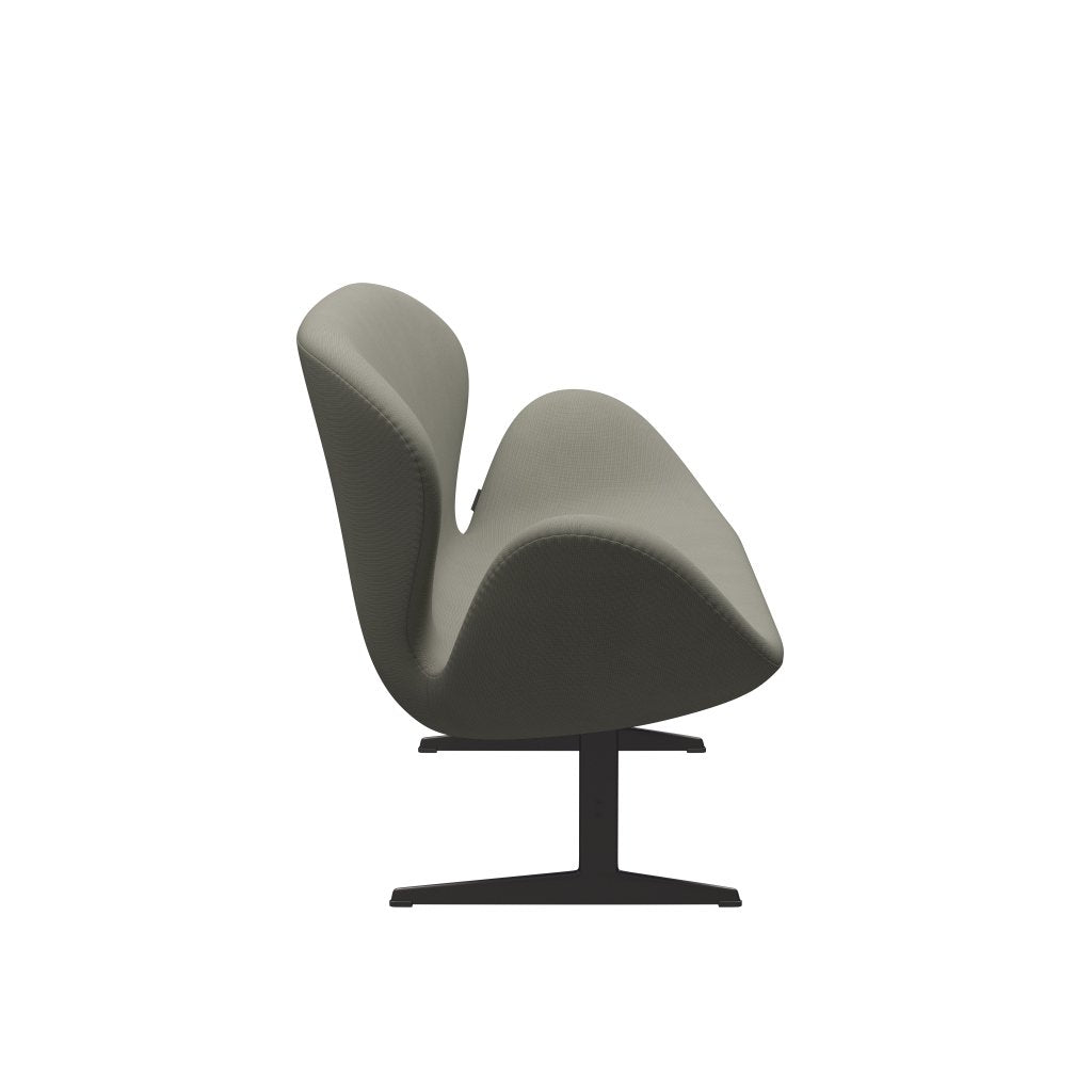 Fritz Hansen Swan divano 2 posti, grafite calda/grigio fama (61136)