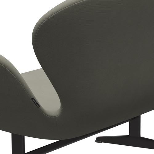 Fritz Hansen Swan Sofa 2 sæta, heitt grafít/frægð grátt (61136)