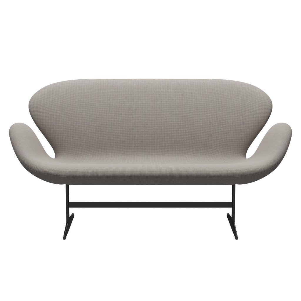 Fritz Hansen Swan Sofa 2 Seater, Warm Graphite/Hallingdal Light Grey (113)