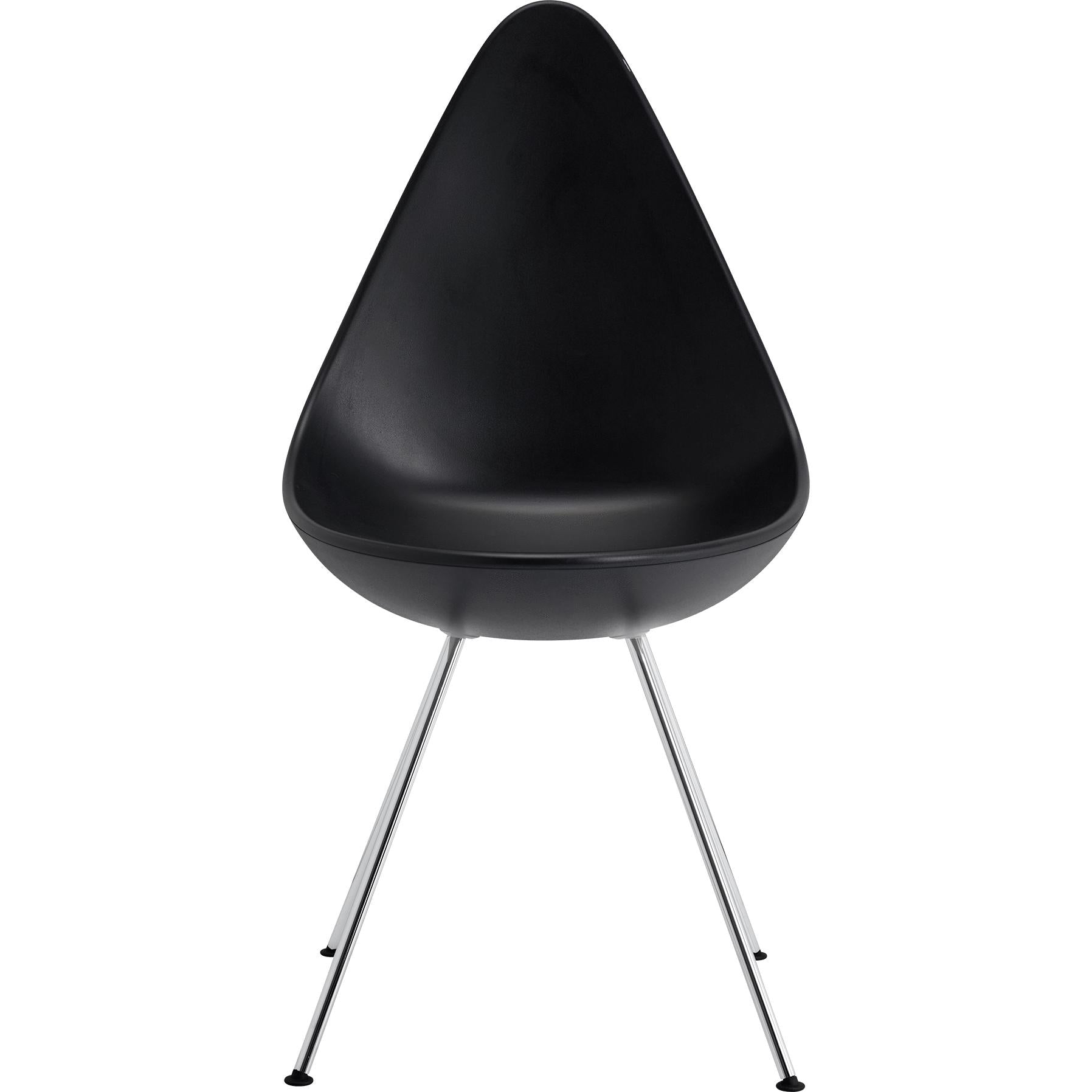 Fritz Hansen La chaise de chaise en plastique, noir