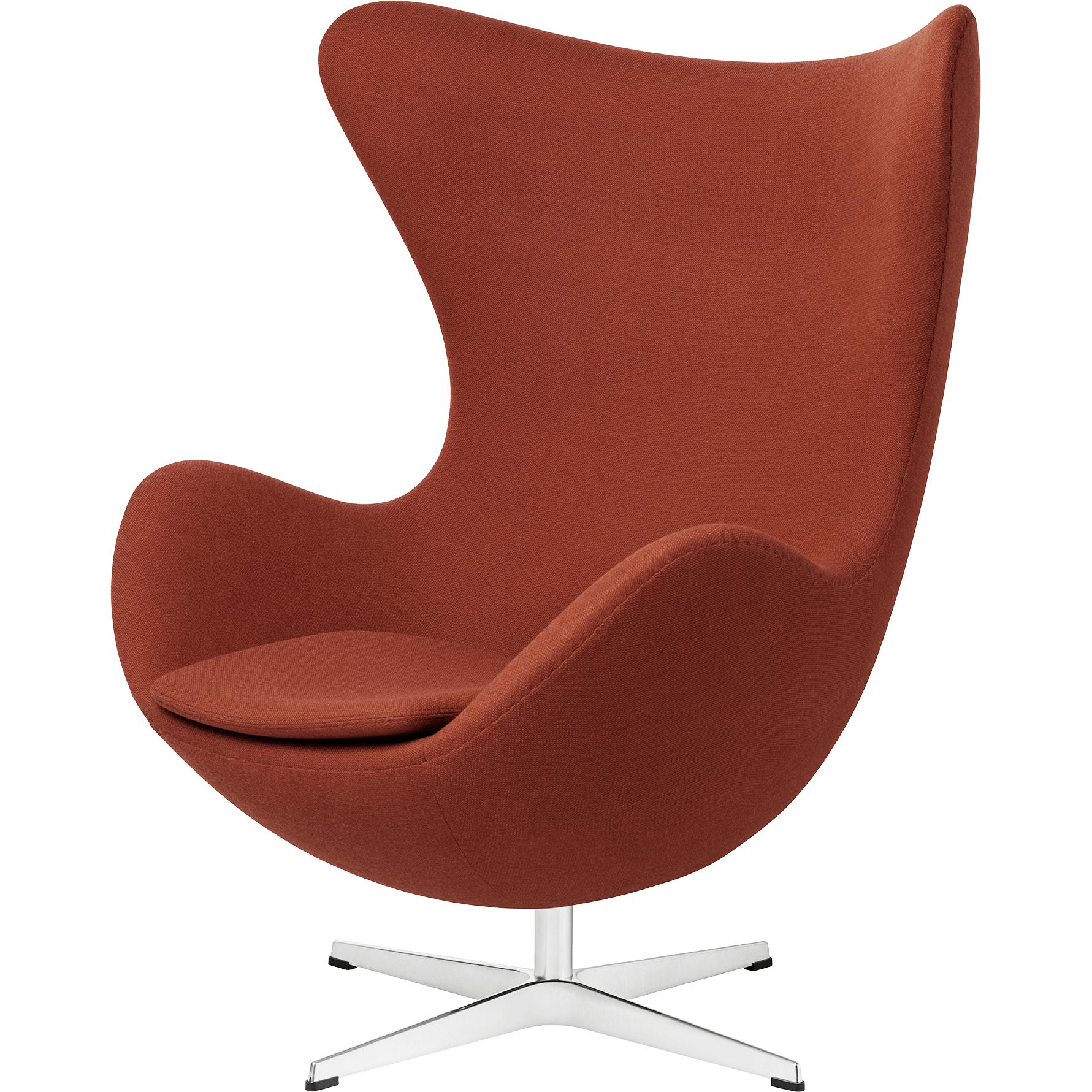 Fritz Hansen The Egg Lounge Chair Fabric, Fritz Hansen Orange