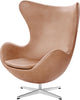  The Egg Lounge Chair Leather Rustic Leather