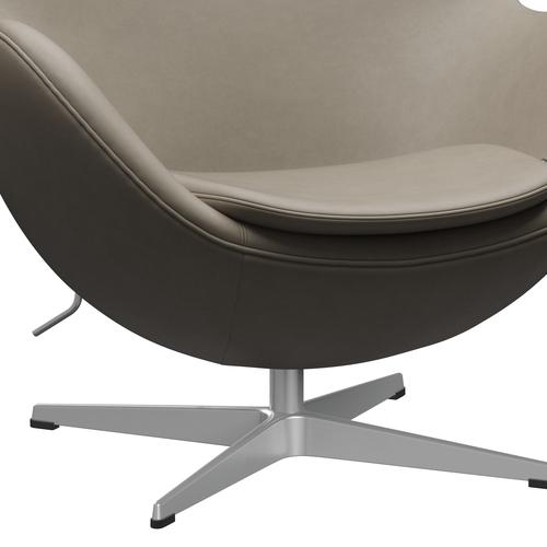 [product_category]-Fritz Hansen The Egg Lounge Chair Leather, Silver Grey/Essential Light Grey-Fritz Hansen-3316-STLIGR-SGBASE-FRI-6