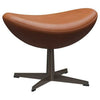 Fritz Hansen The Egg Stool Leather, Brown Bronze/Grace Walnut