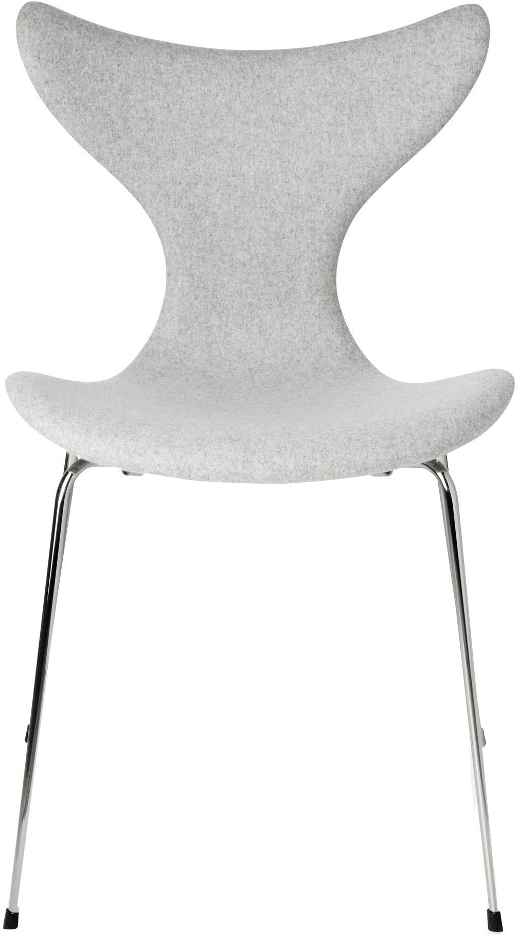 Fritz Hansen la sedia Lily tessuto a tappezzeria, Divina melange grigio chiaro