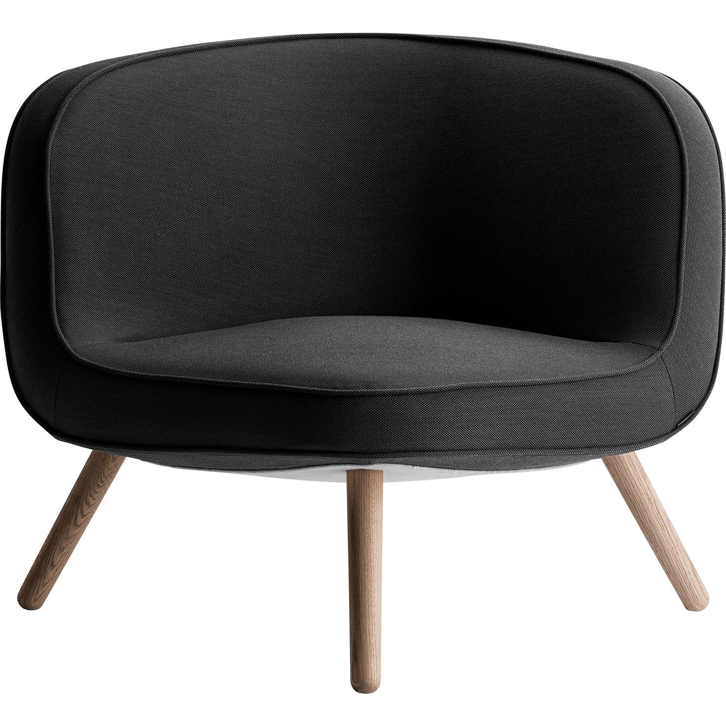 Fritz Hansen Via57 Lounge Chair, Steelcut Trio Dark Brown