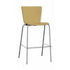 Fritz Hansen Vico Duo VM118 Bar Stool Front bekleding Oak, Chrome/Yellow ChristianShavn 1110