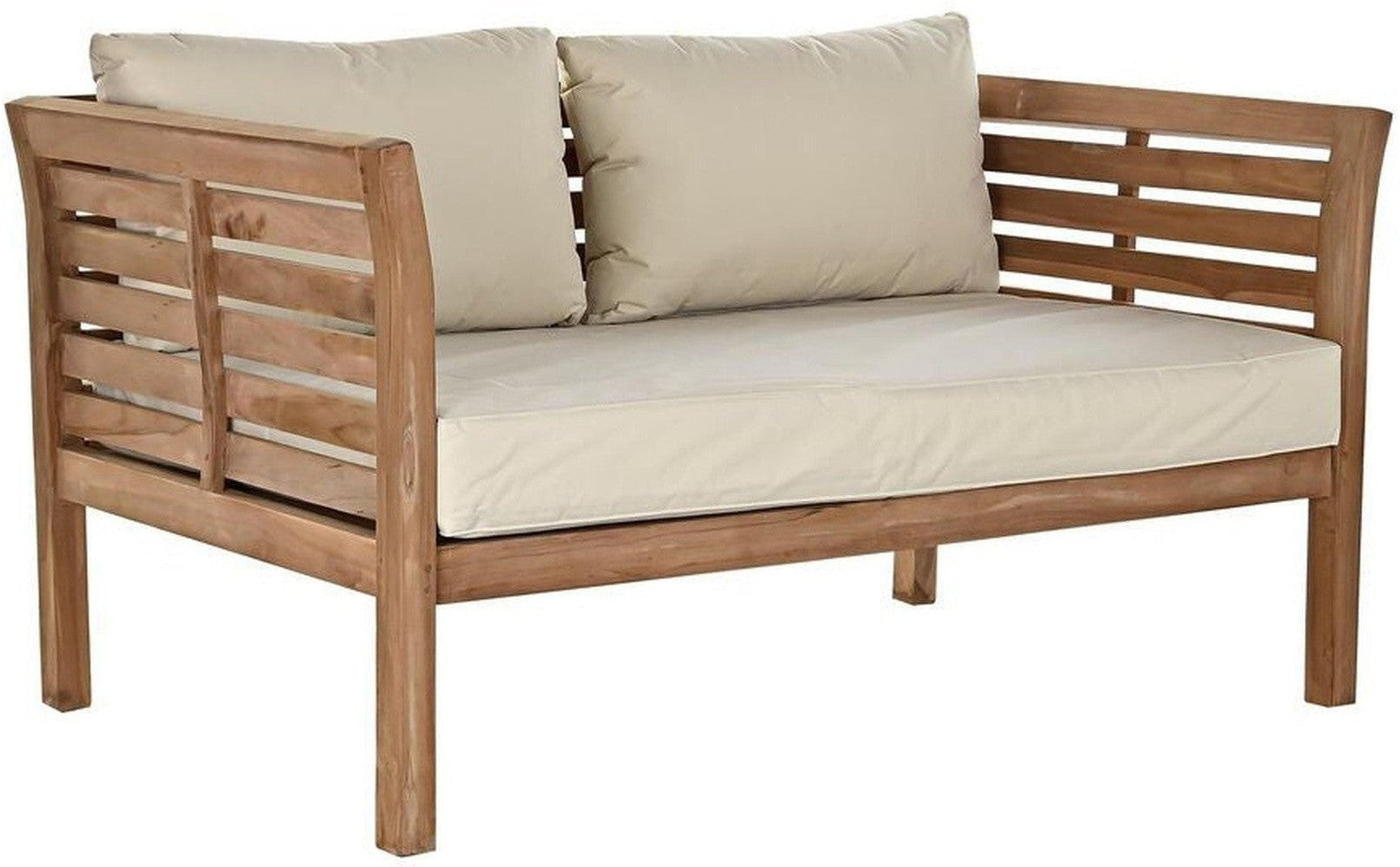 Puutarha -sohva DKD Home Decor Brown Teak -puuvilla (155 x 85 x 70 cm)