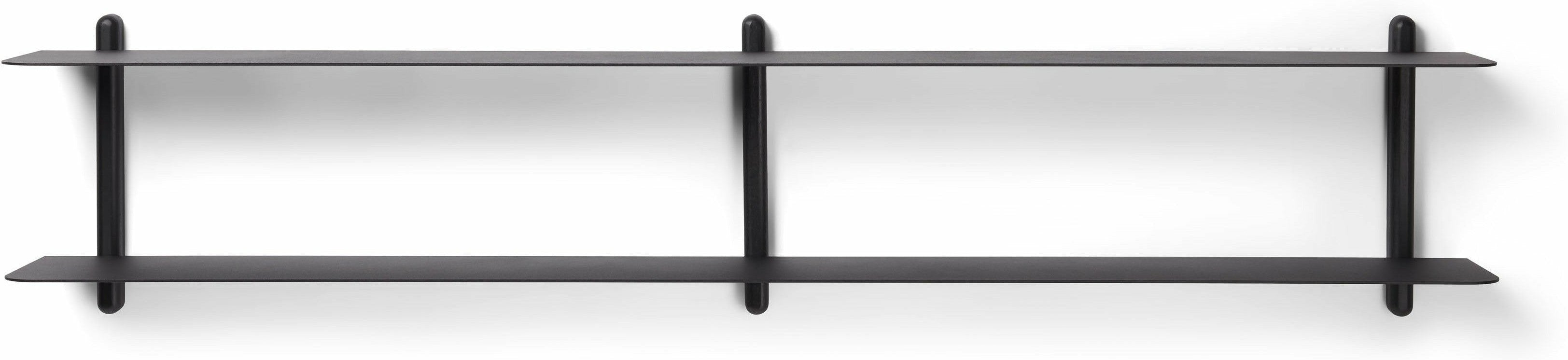 GEJST NIVO SHELF C Black Ash/Black, 25 cm