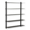 Gejst Nivo Shelf E, Black Ash/Black