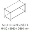 Gejst Sceene Reol Modul 1, Eiche Schwarz