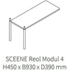 Gejst Sceene reol module 4, zwarte eiken