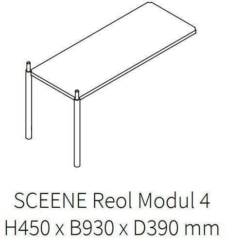 GEJST SCEENE REOL MODULO 4, quercia leggera