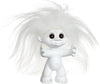 Goodlucktroll Matt White/ White Hair, 9 cm