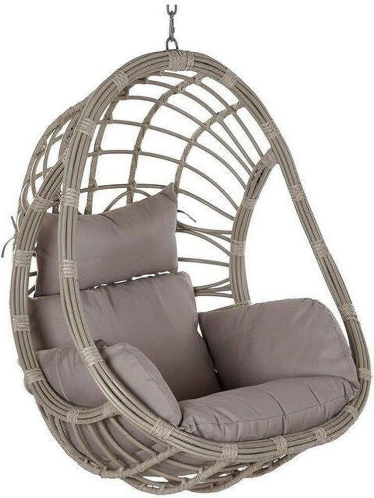 Hangende tuin fauteuil DKD Home Decor 90 x 70 x 110 cm grijs synthetisch