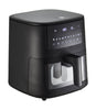 Holm Air Fryer con finestra di visualizzazione da 6,5 ​​litri 1650 watt matt nero