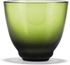 Holmegaard Flow Water Glass, verde oliva