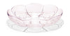 Holmegaard Lily kleine eierplaten set van 2 Ø16 cm, roze