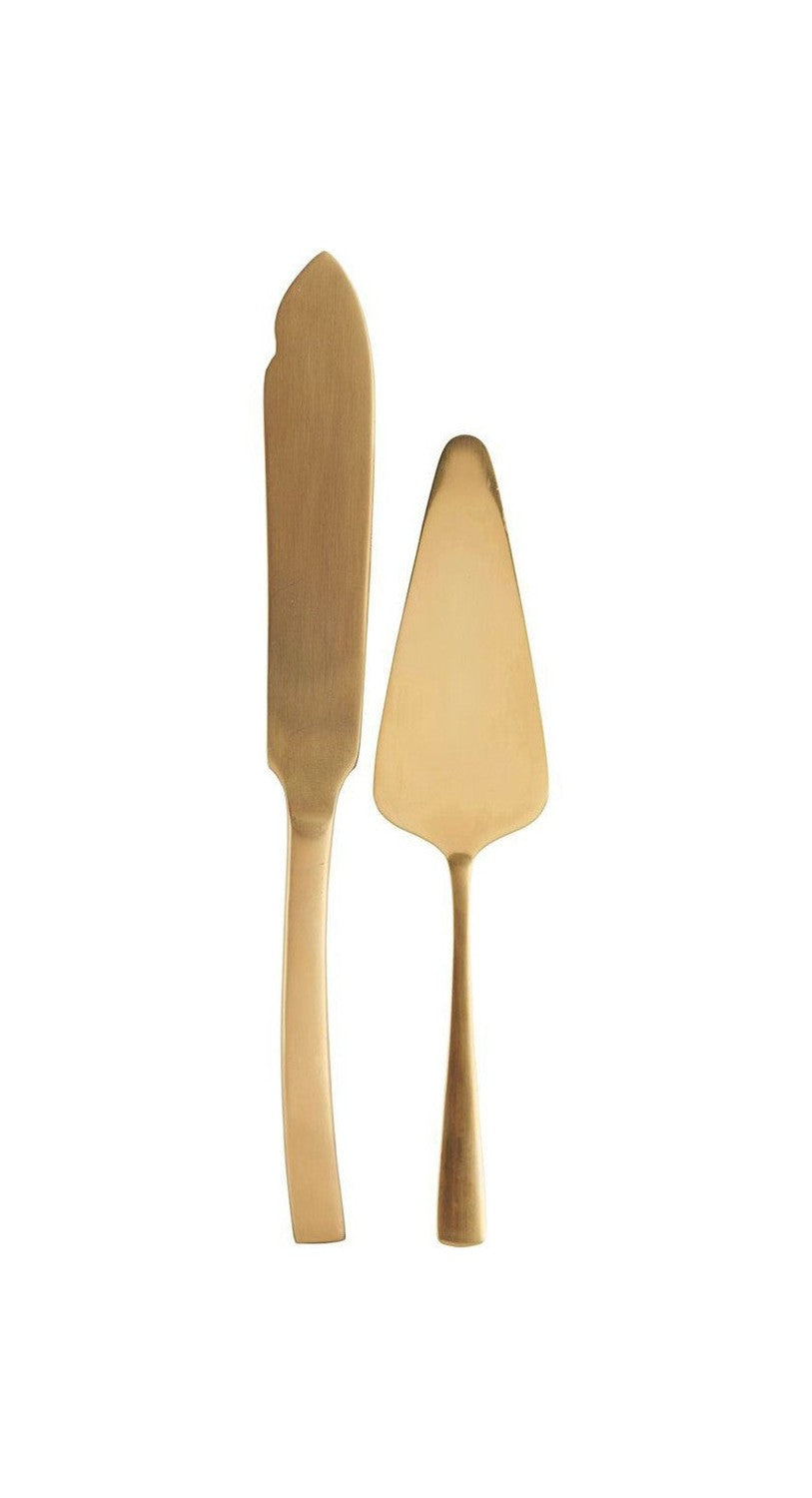 Huis Doctor Cake Servers, Hdgolden, Golden