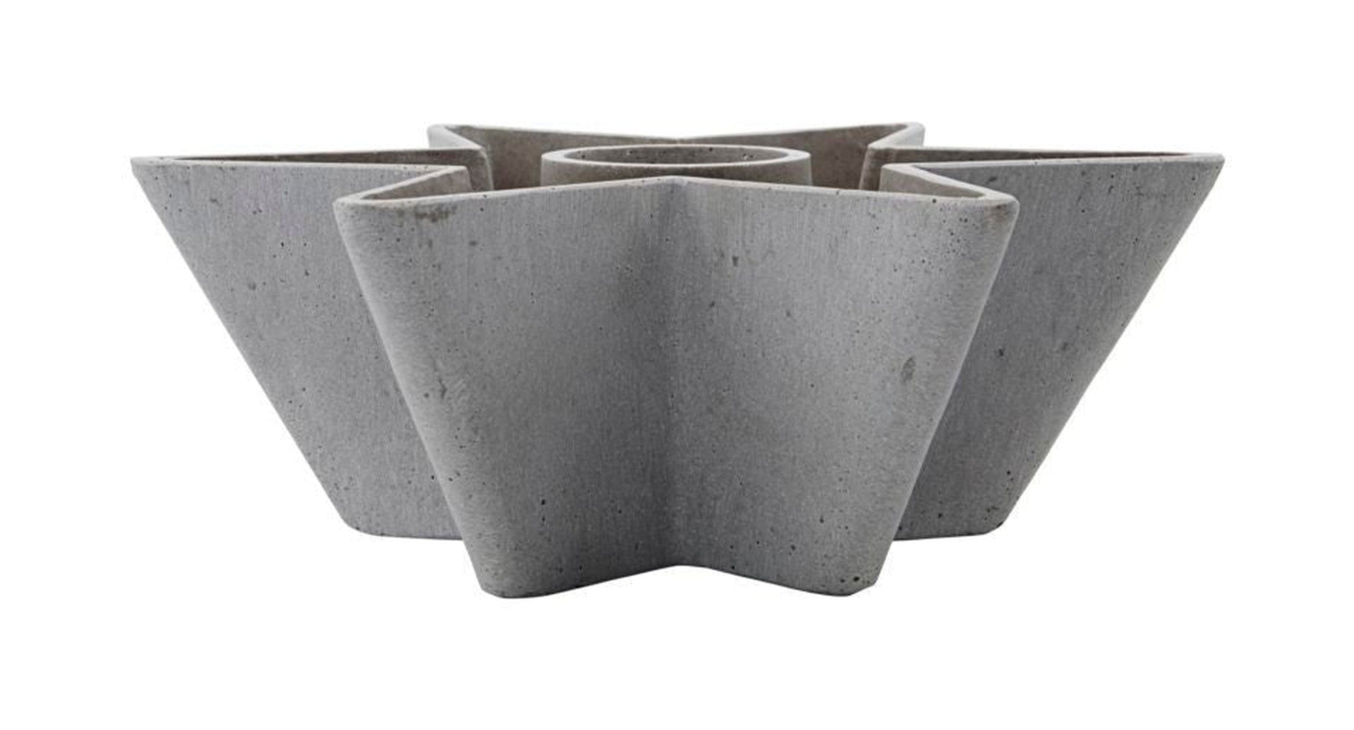 House Doctor Candle Holder, Hdmold Star, Gray