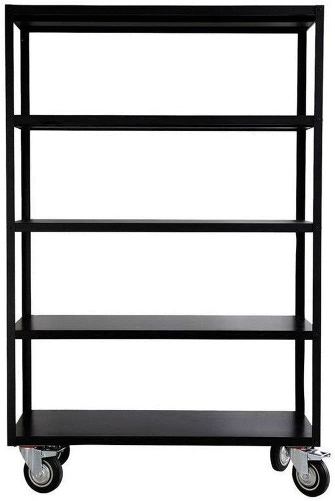 [product_category]-House Doctor Shelving unit w. 4 wheels, HDTrolley, Matte black-House Doctor-5707644403307-208580400-HOU-1