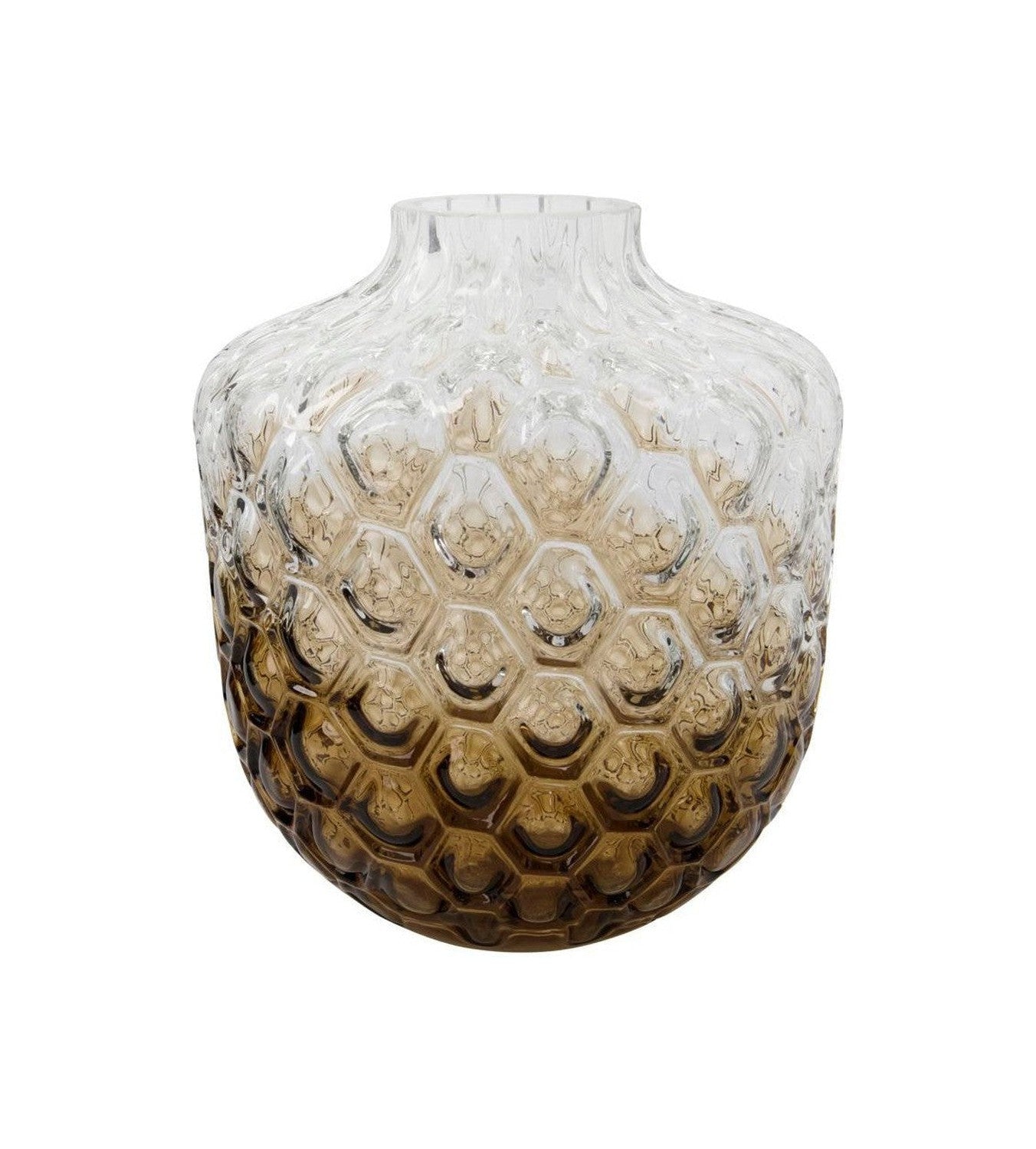 House Doctor Vase, Hdart Deco, Brown