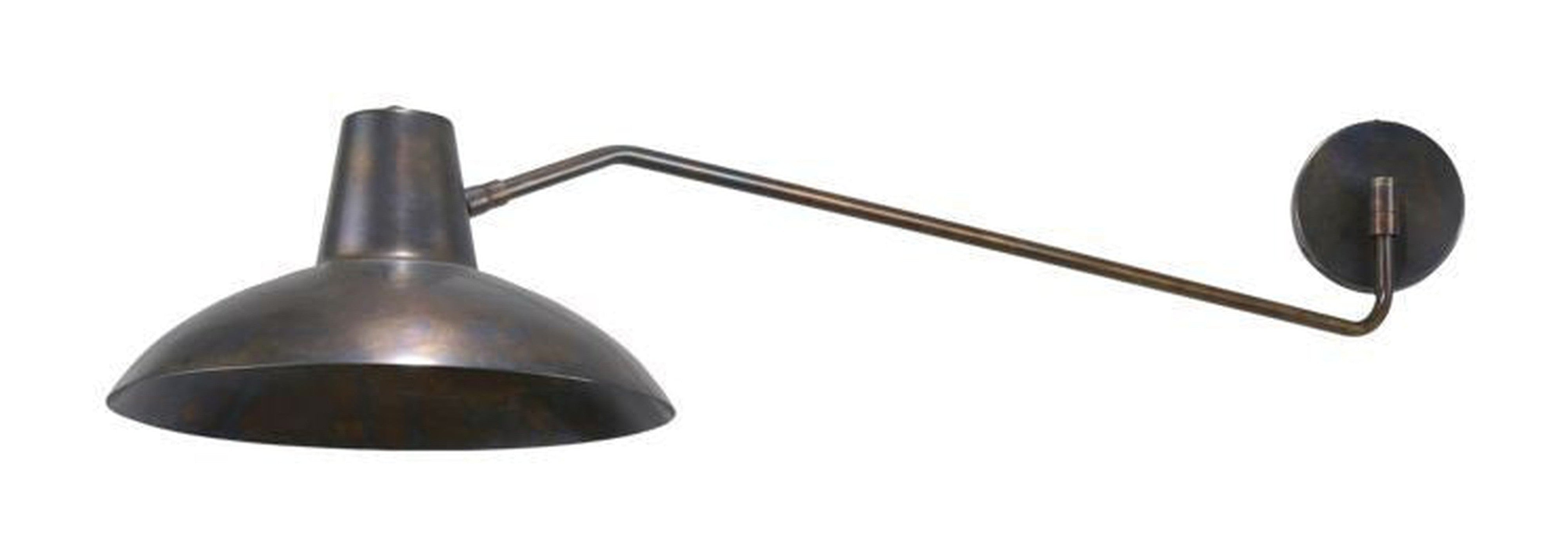 Huslege vegglampe, hddesk, antikkbrun