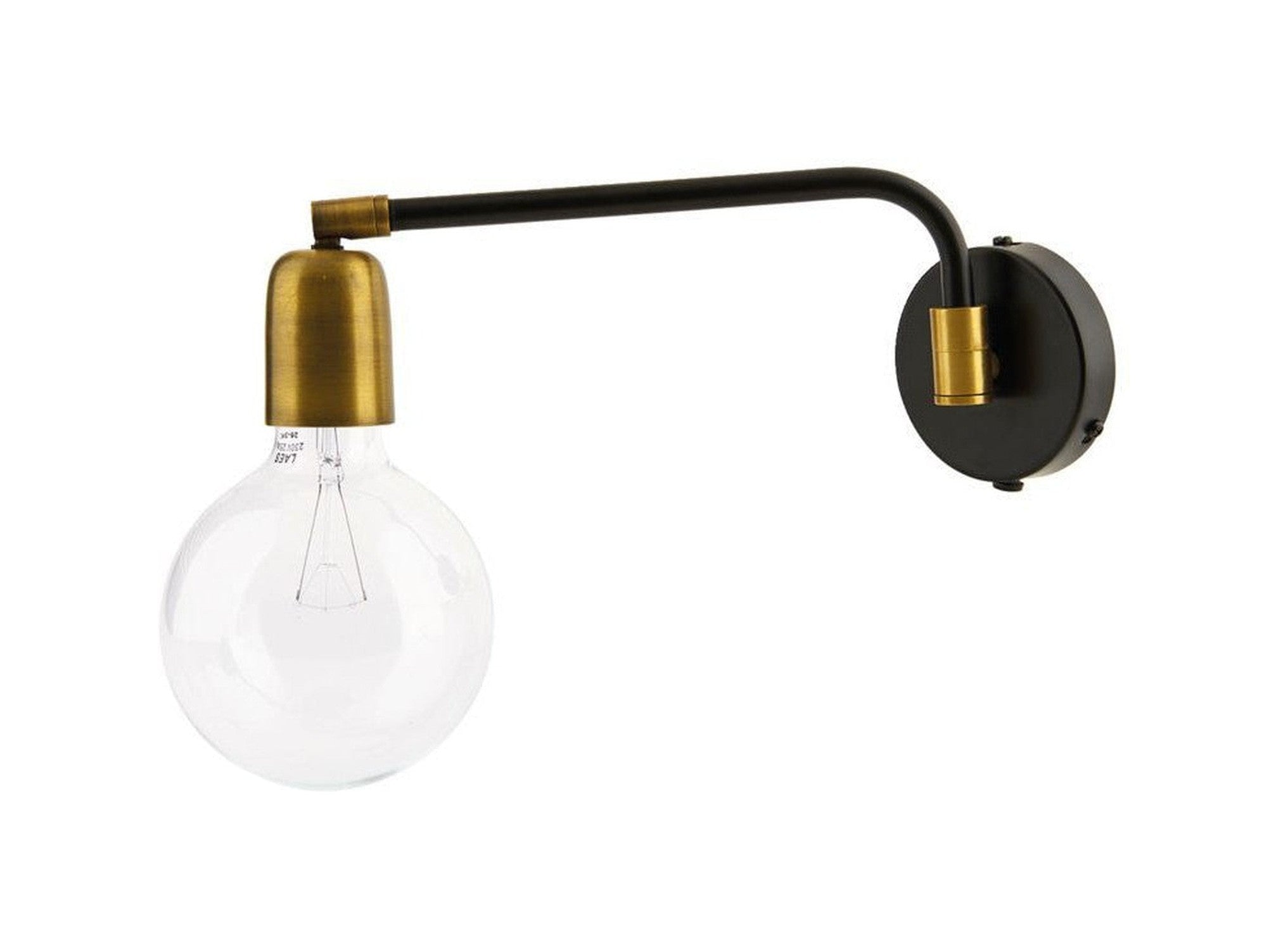 House Doctor Wall lamp, HDMolecular, Black/Brass