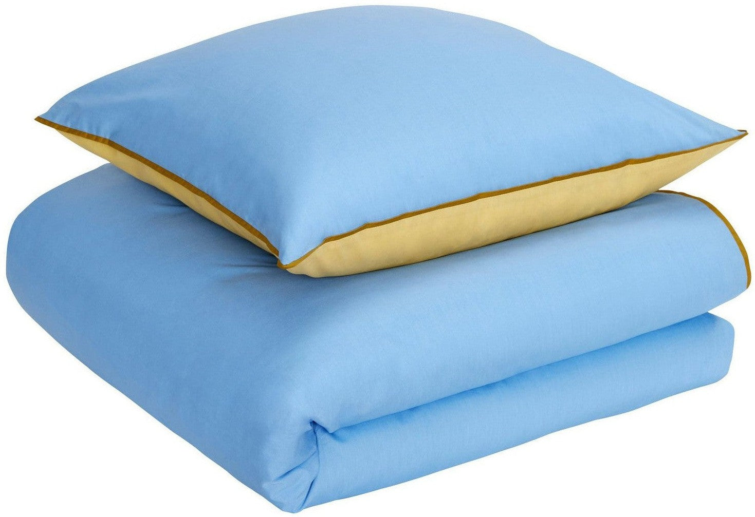 [product_category]-Hübsch Aki Bed Linen 80/220 Blue/Yellow-Hübsch-5712772114889-061408-HUB-1