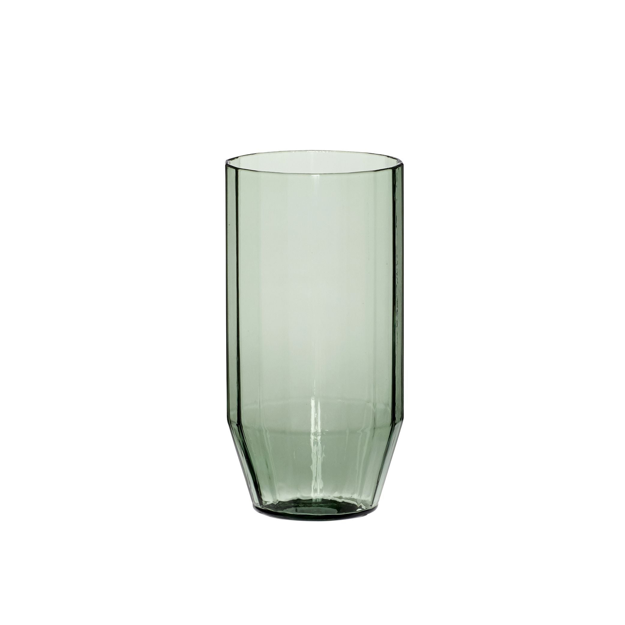 [product_category]-Hübsch Aster Drinking Glass, Green-Hübsch-5712772101445-481204-HUB-1