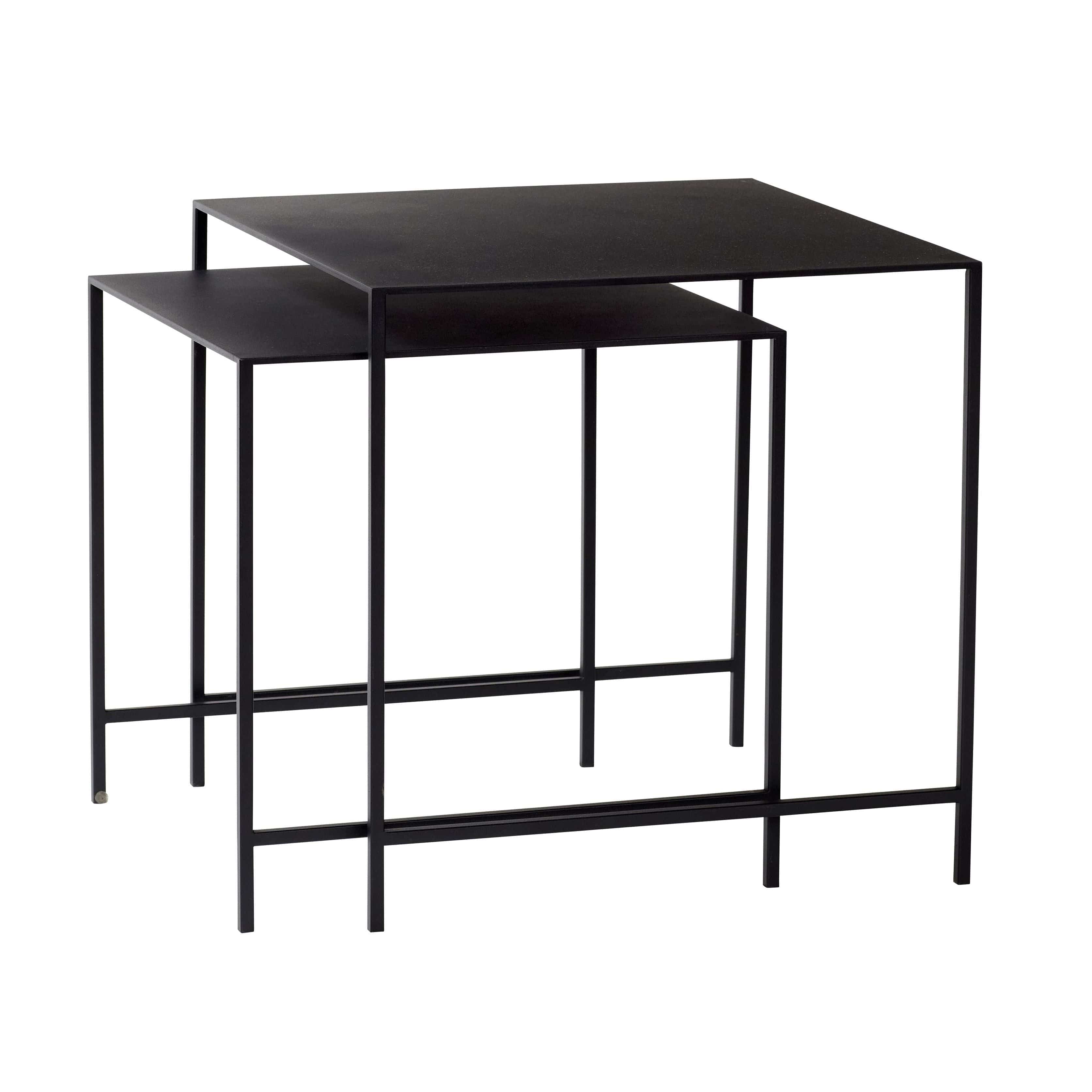 [product_category]-Hübsch Duo Tables (Set Of 2), Black-Hübsch-5712772113295-991326-HUB-1