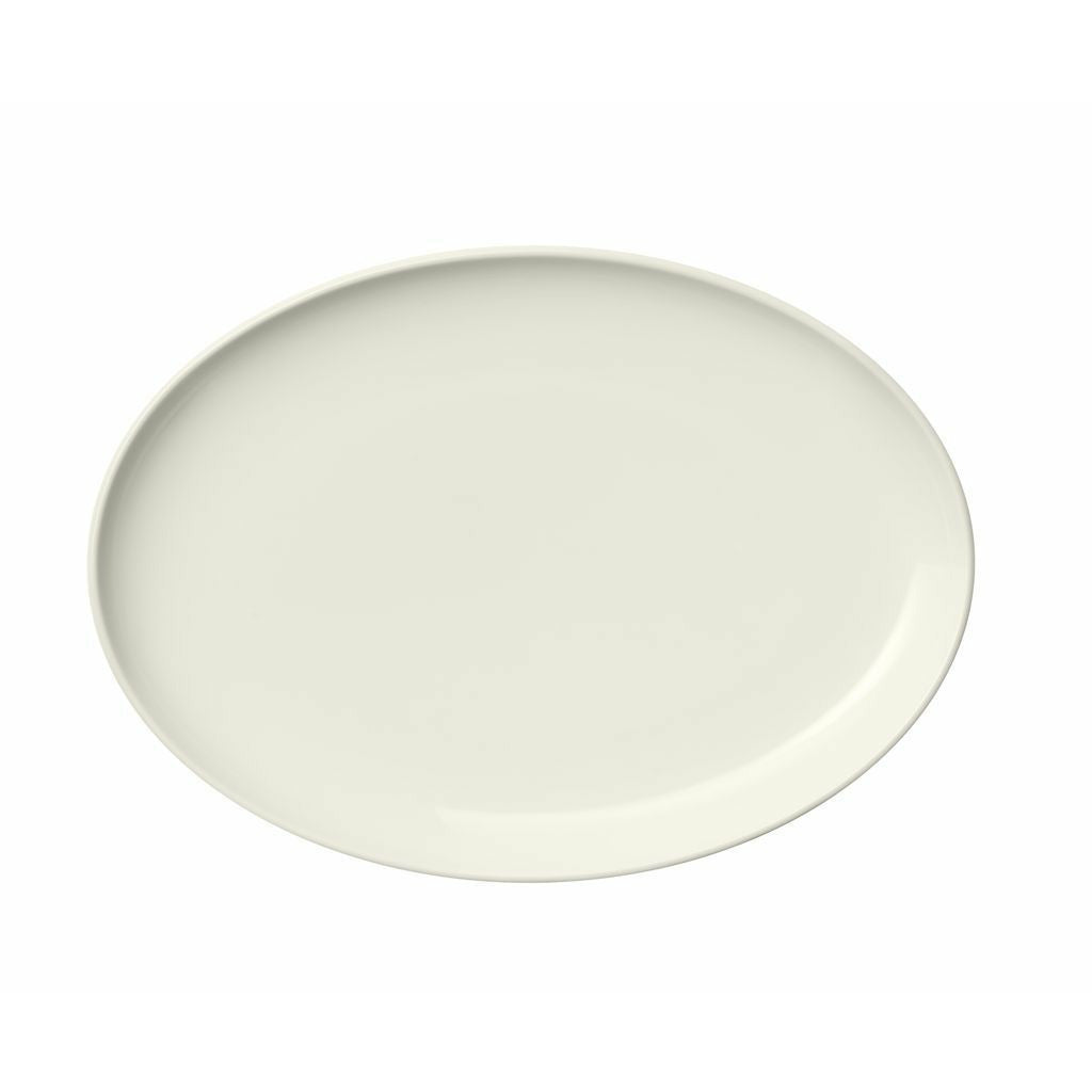 Iittala Essence sporöskjulaga plata hvít, Ø 25 cm