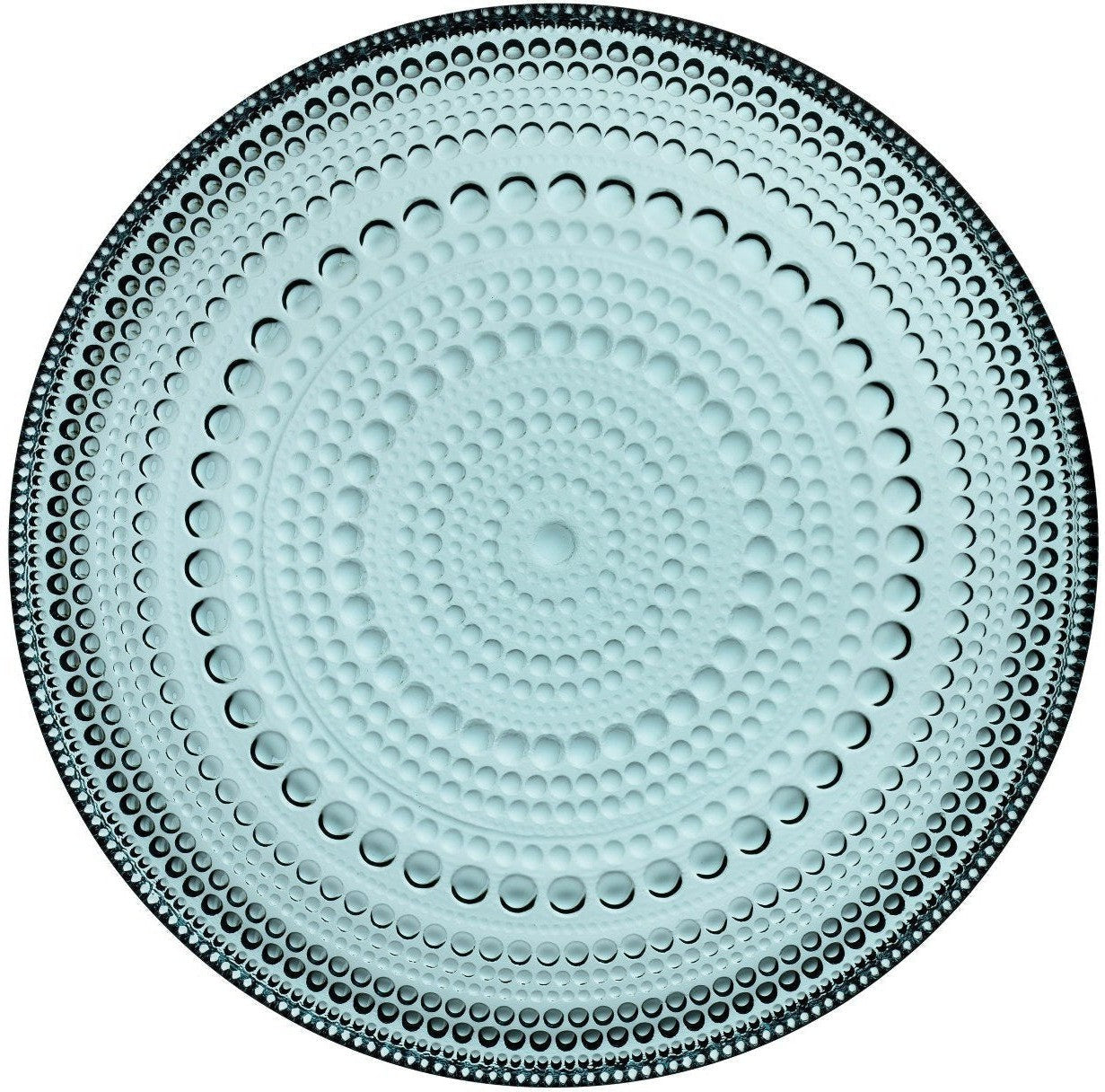 Iittala Kastehelmi Plate Glass Sea Blue, 17cm