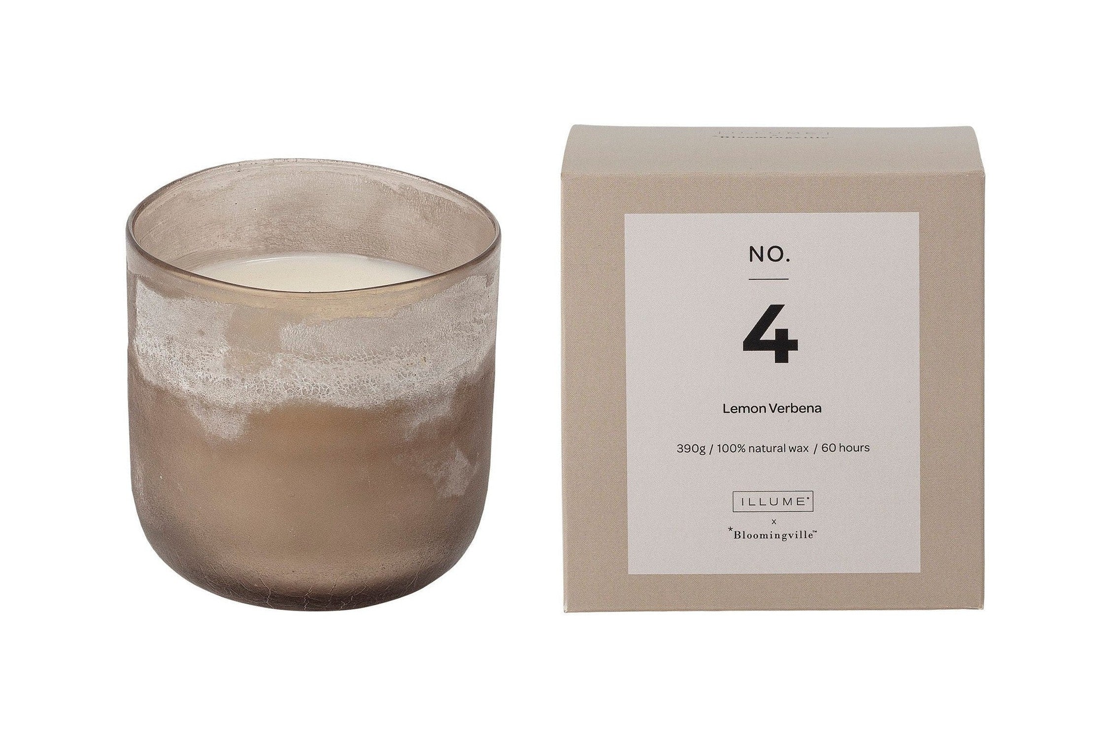 Illume X Bloomingville No.4-Lemon Verbena Scent Candle，自然，蜡