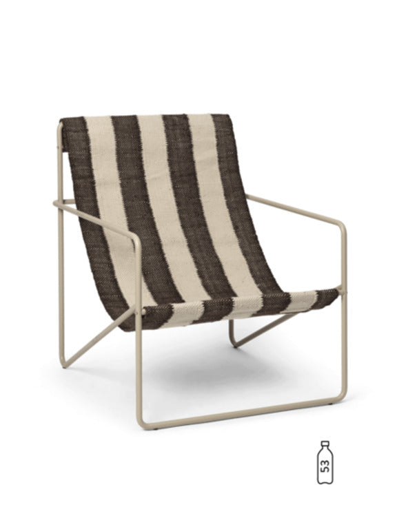 Ferm Living Desert Lounge -tuolin kashmir/OFF White/Chocolate