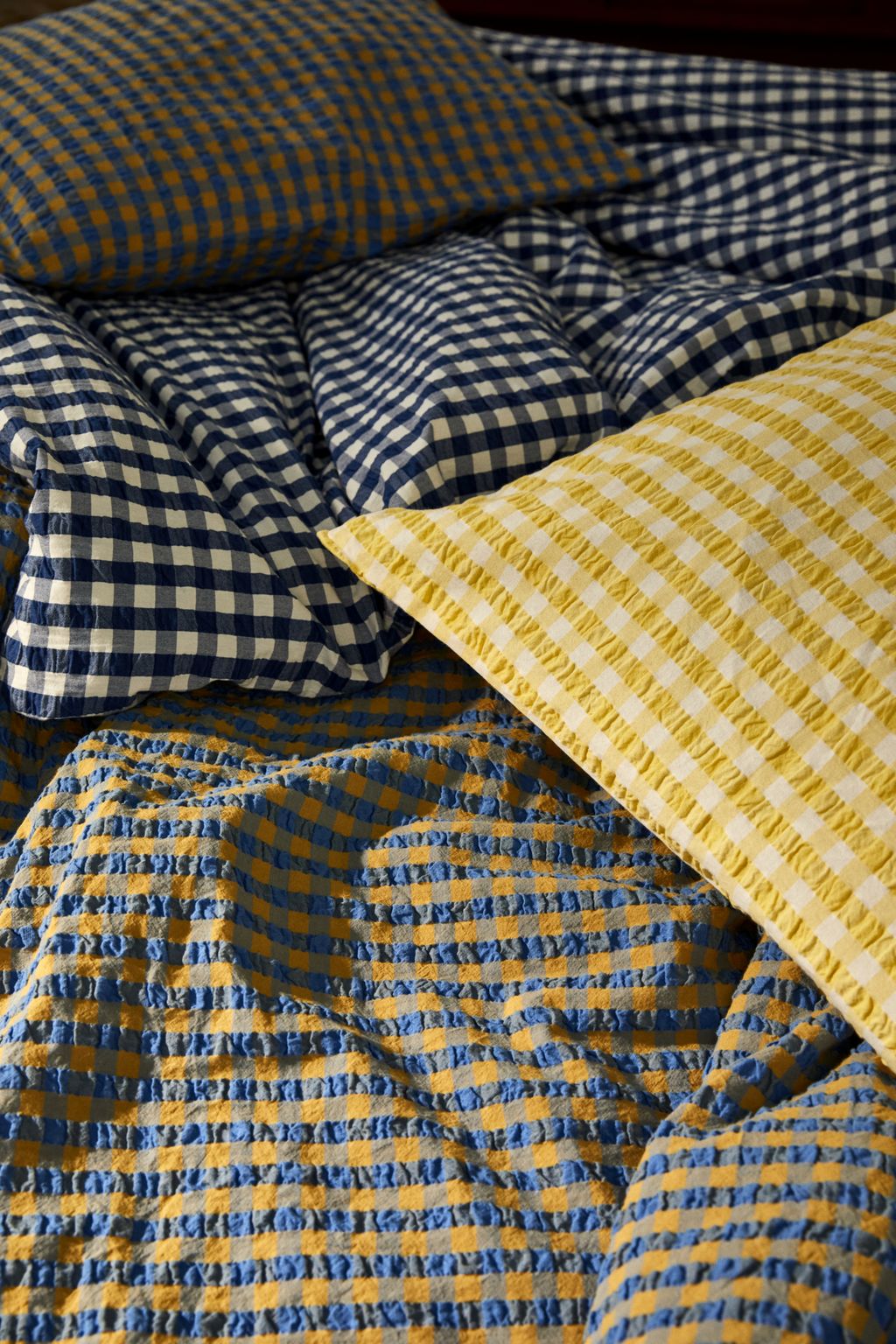 [product_category]-Juna Bæk&Bølge Bed Linen 140 X220 Cm, Blue/Ochre-Juna-5713397360453-636045-JUN-12