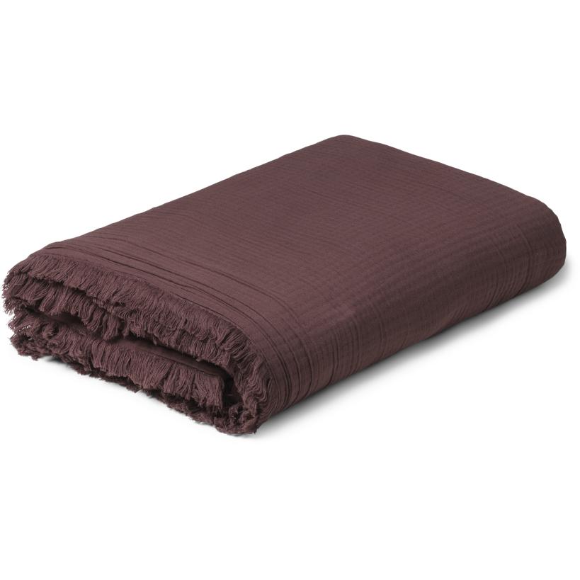 Juna View Bedspread Chocolate, 190x260 cm